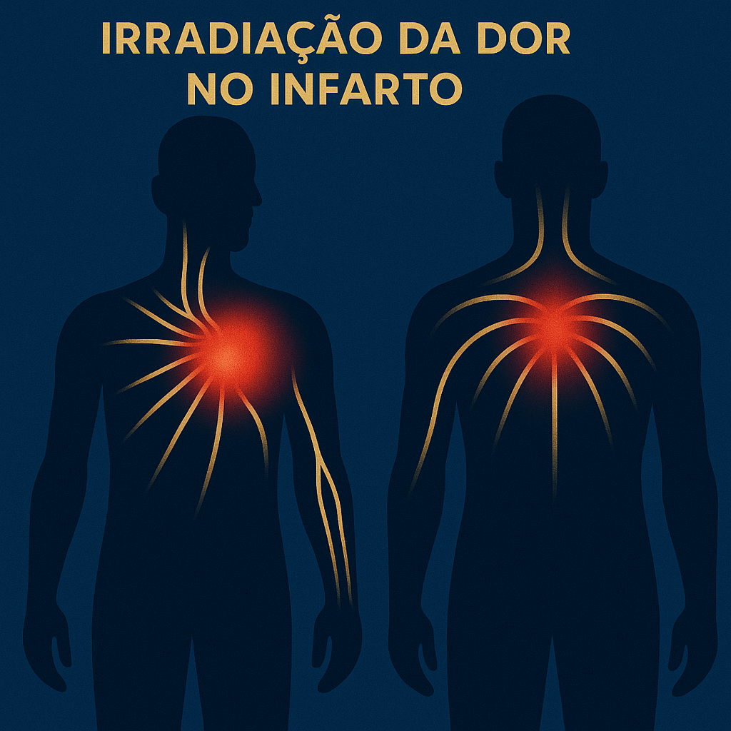 irradiação da dor no IAM