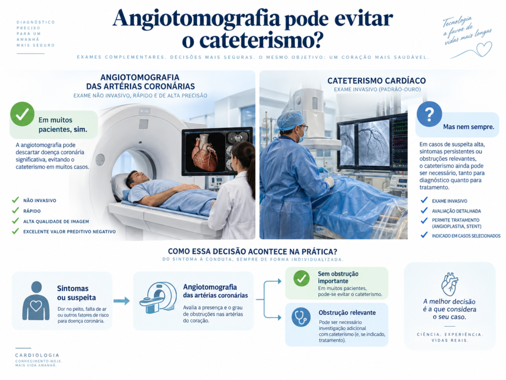 angiotomografia e cateterismo