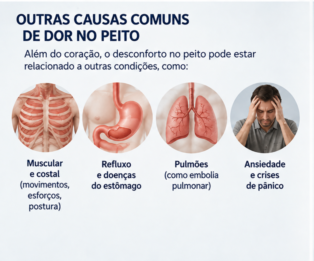 Causas comuns de dor toracica