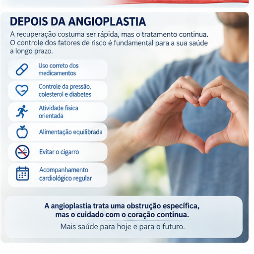 cuidados após angioplastia