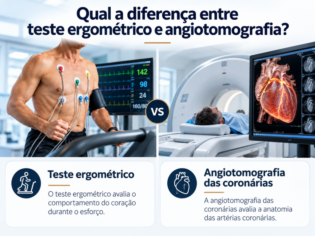 Teste ergometrico e angiotomografia